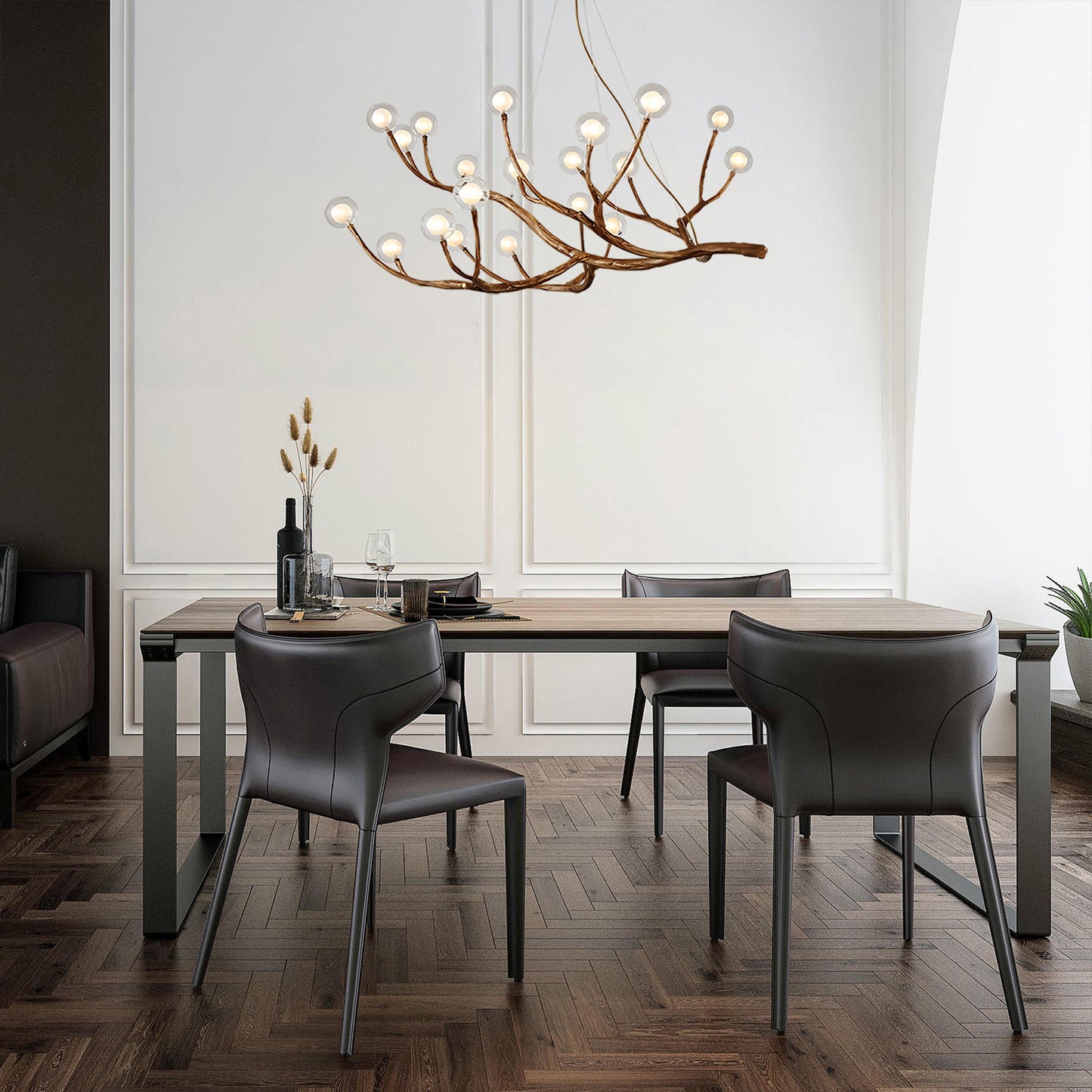 Branch Bubble Ball Chandelier