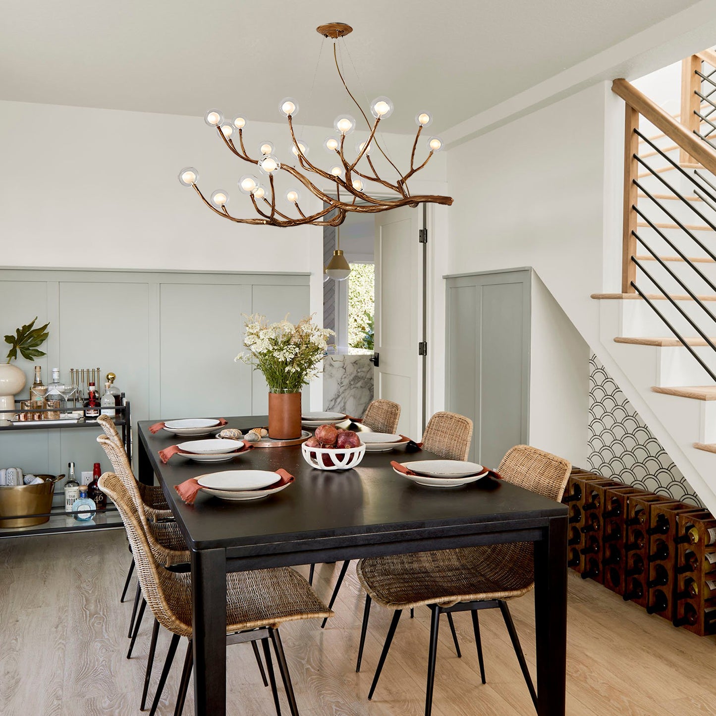 Branch Bubble Ball Chandelier