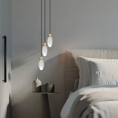 Brass Crystal Pendant Light