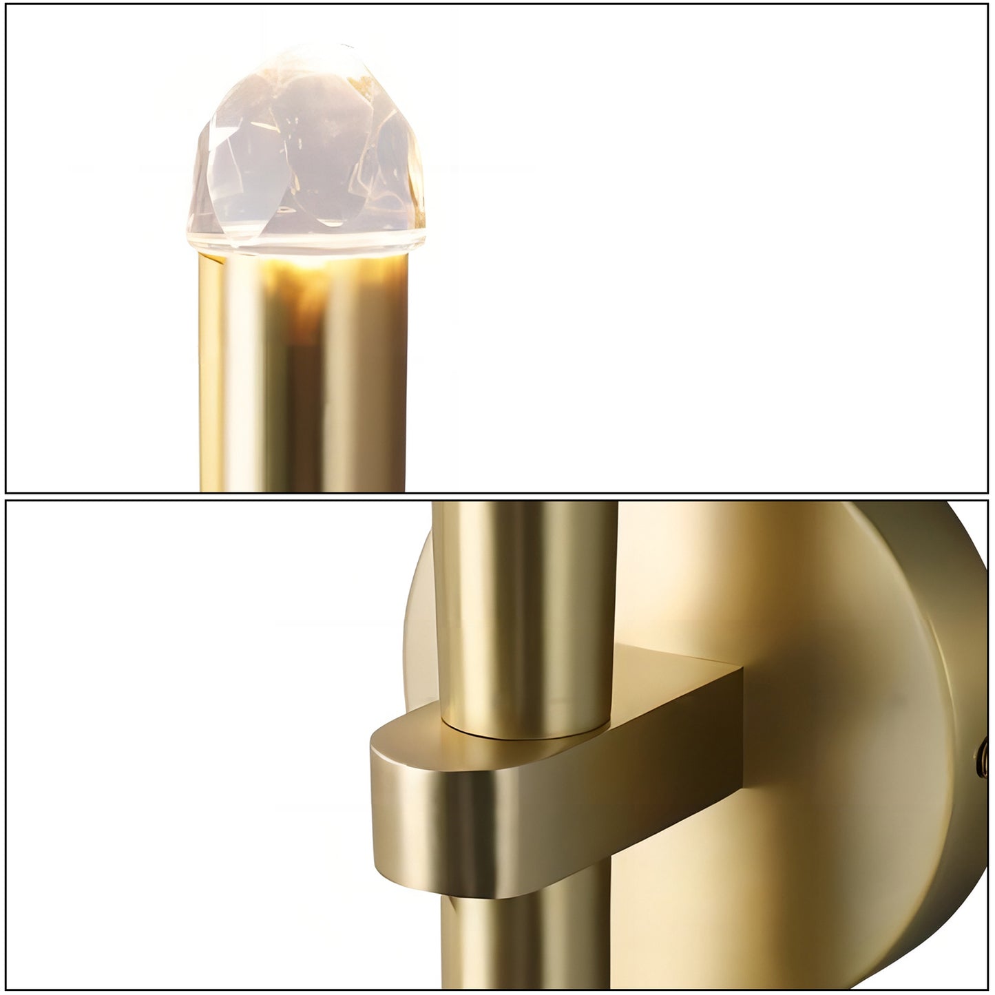 Brass Torch Sconce