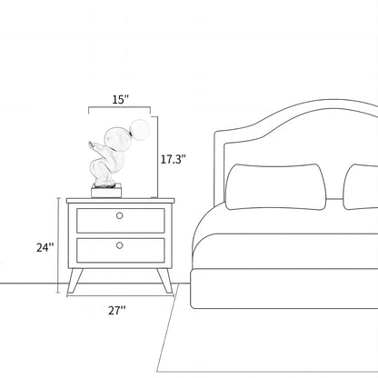 Bubble Figure Table Lamp