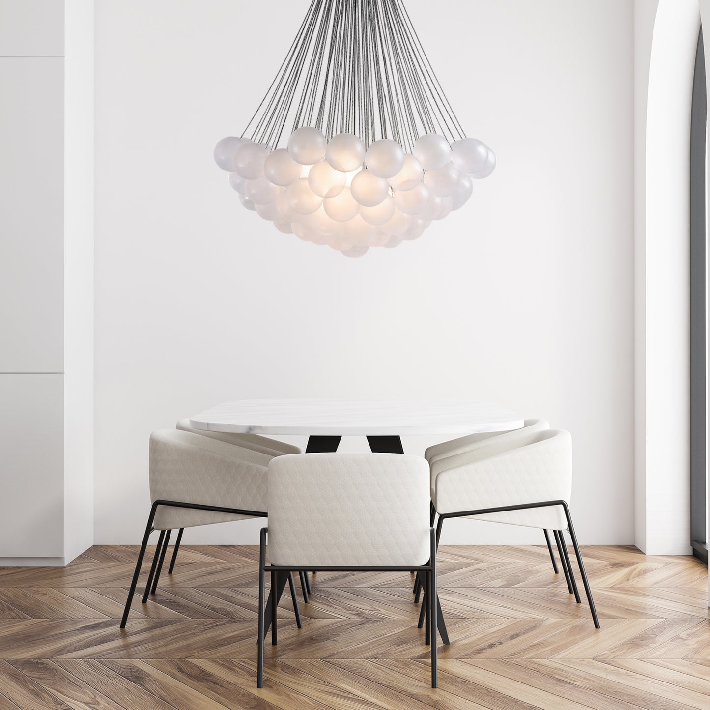 Bubble Glass Chandelier