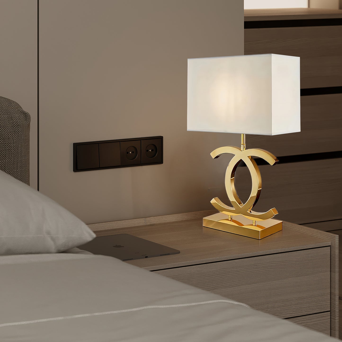 CC Stainless Steel Table Lamp