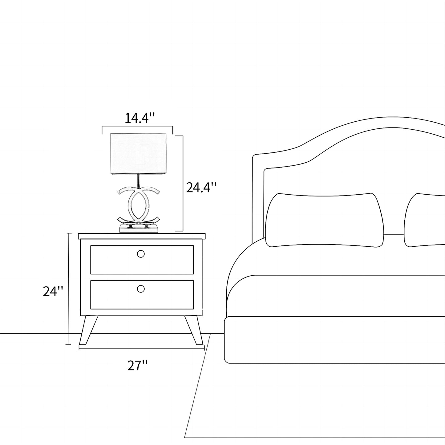 CC Stainless Steel Table Lamp