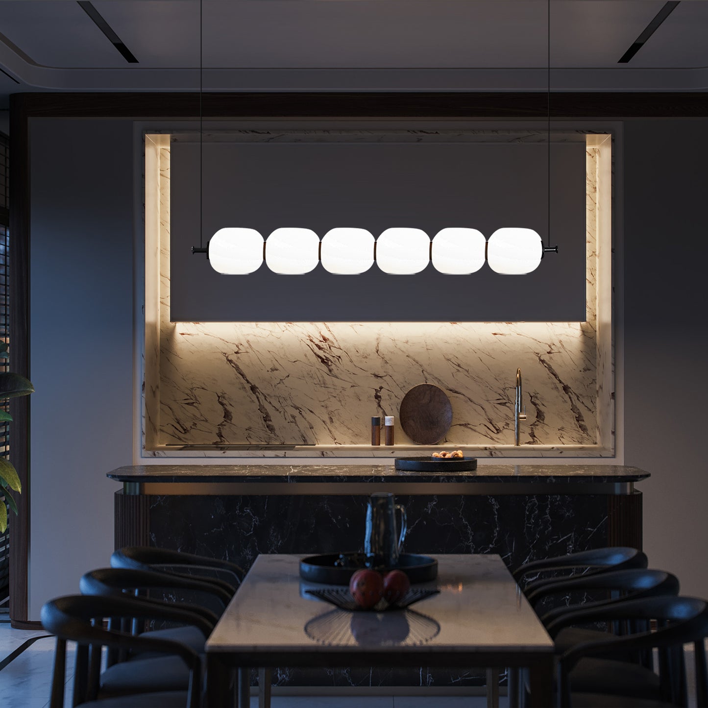 Candied Haws Linear Chandelier