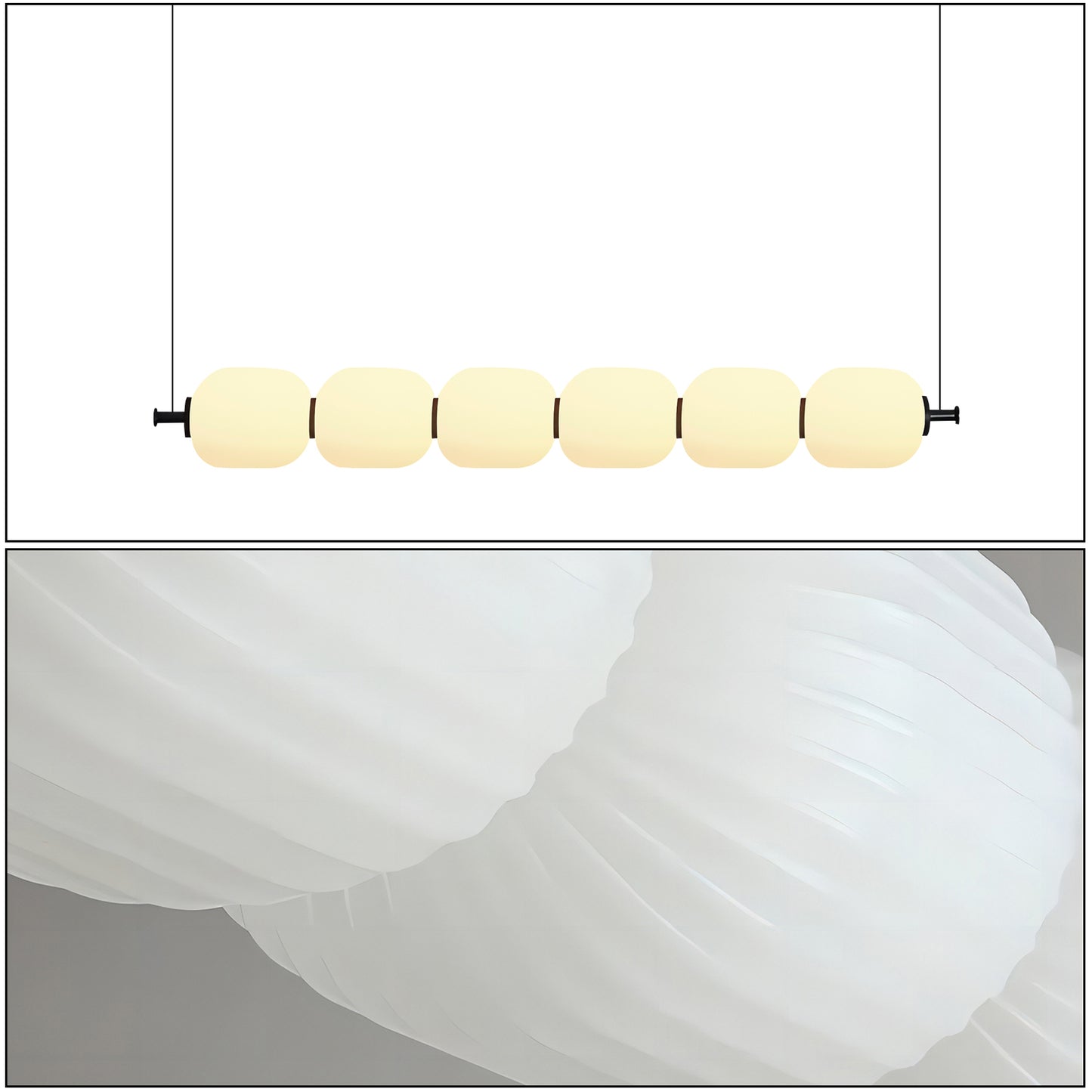 Candied Haws Linear Chandelier