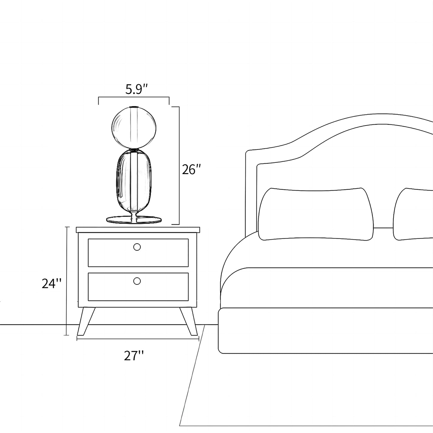 Candy Pebble Table Lamp