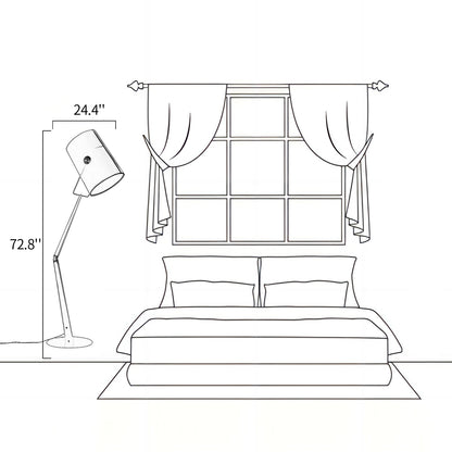 Canvas Arc Floor Lamp
