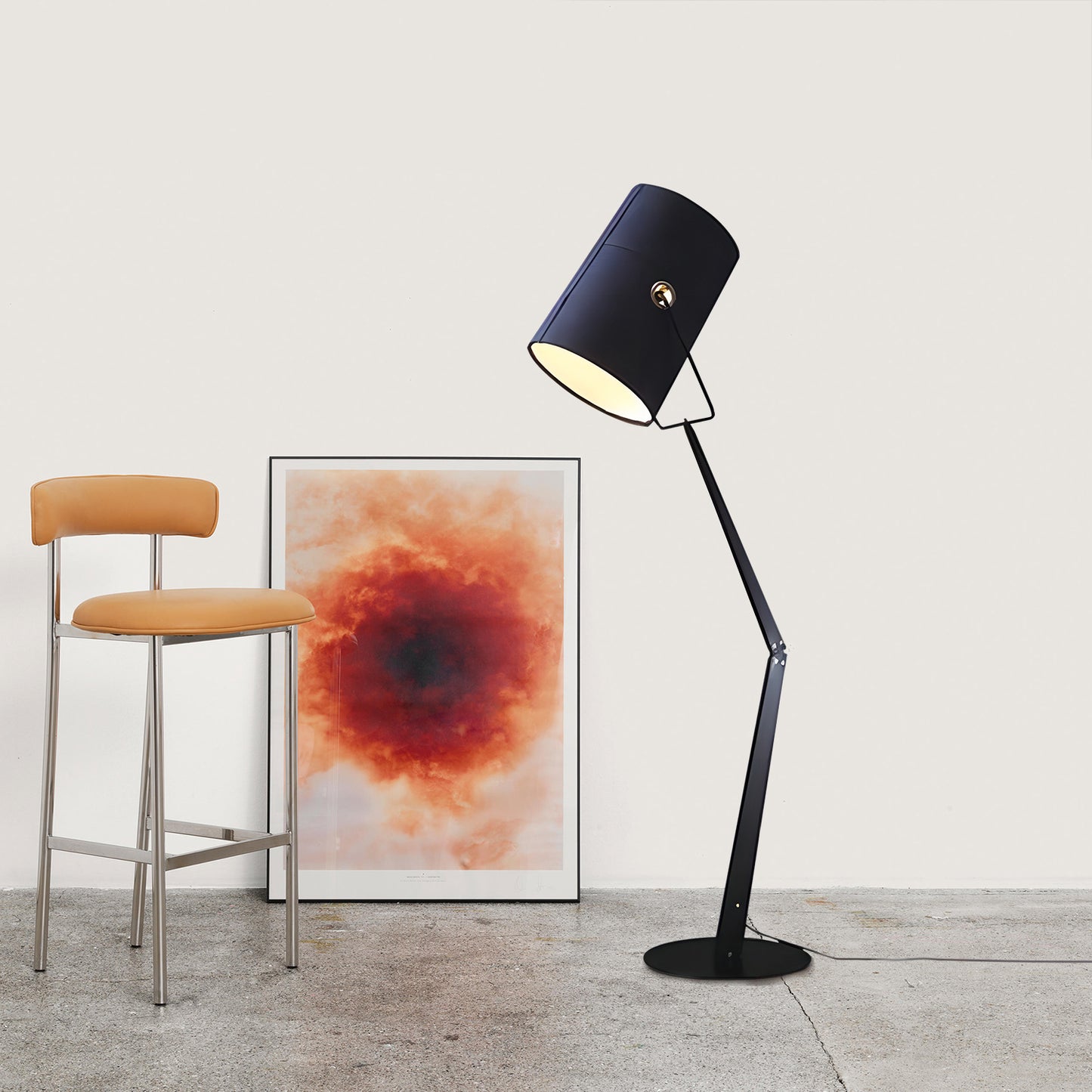 Canvas Arc Floor Lamp