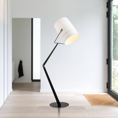 Canvas Arc Floor Lamp