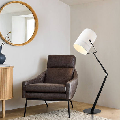 Canvas Arc Floor Lamp