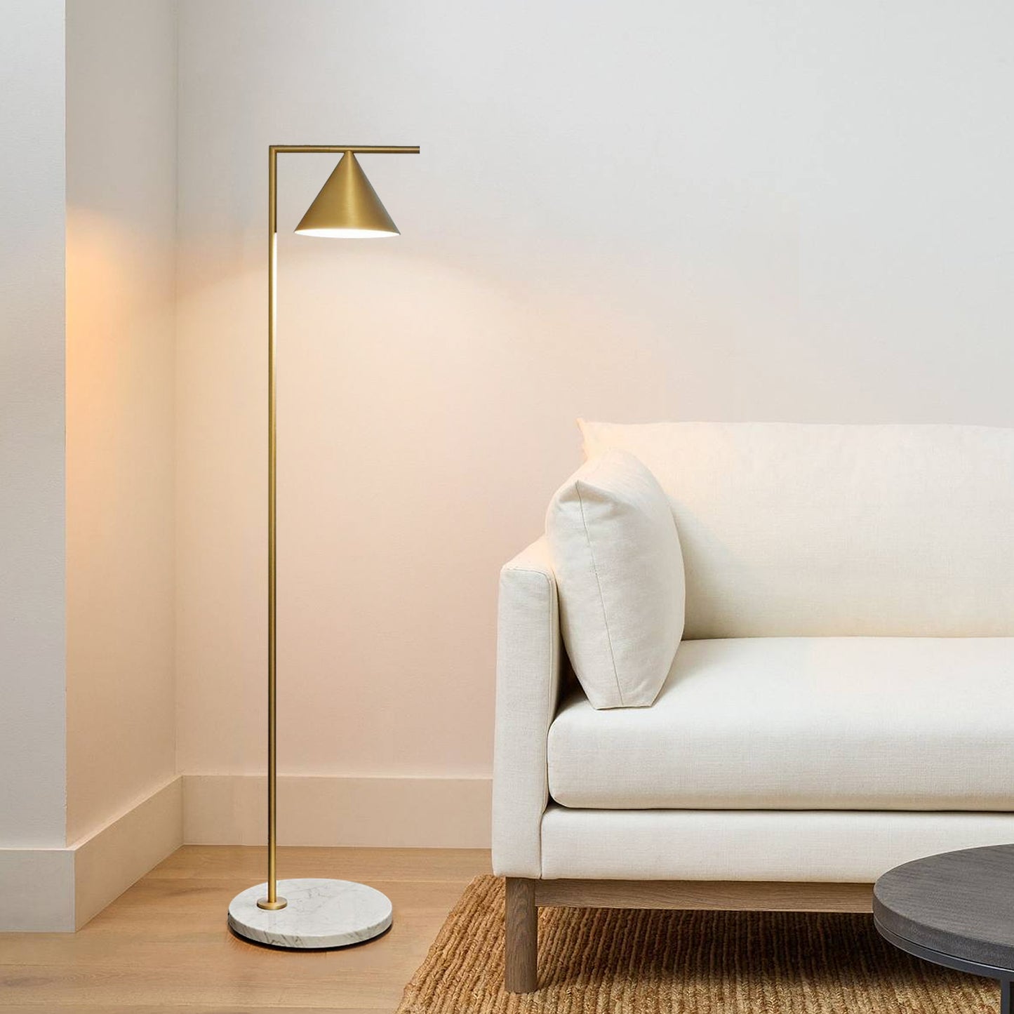 Captain Flint Marble Floor Lamp