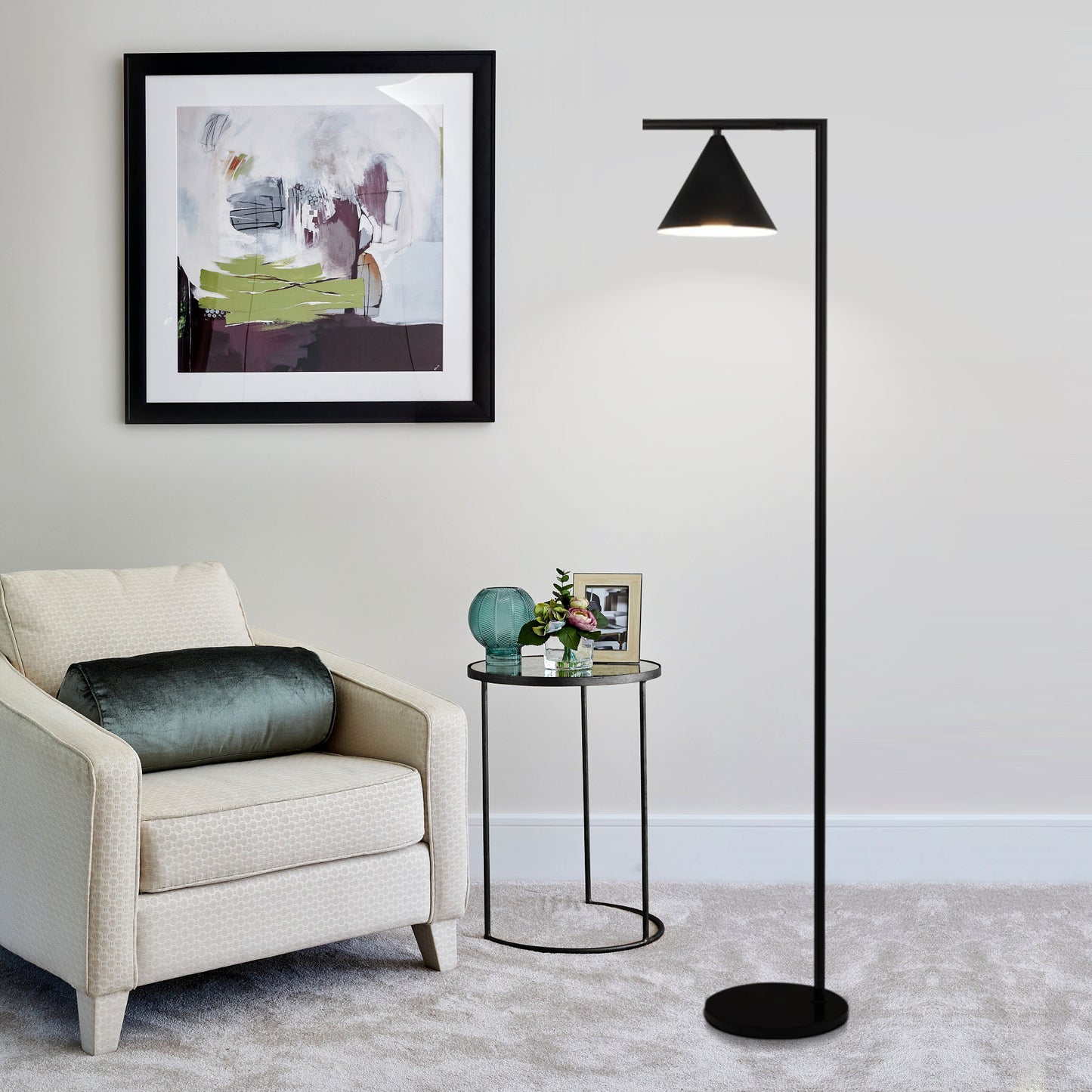 Captain Flint Marble Floor Lamp