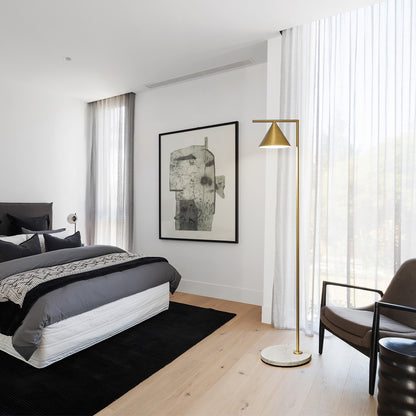 Captain Flint Marble Floor Lamp