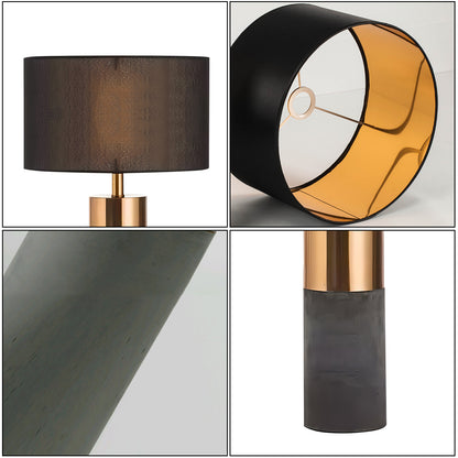 Cement Gray Table Lamp