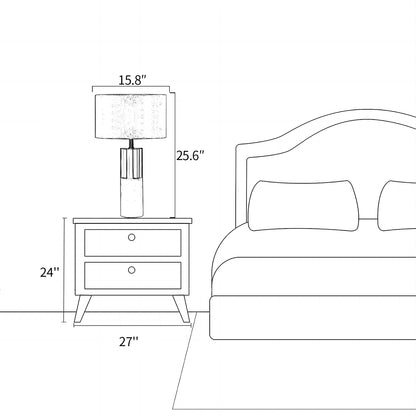 Cement Gray Table Lamp