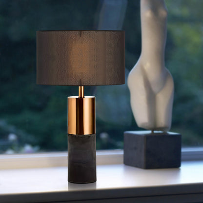 Cement Gray Table Lamp