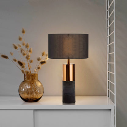 Cement Gray Table Lamp