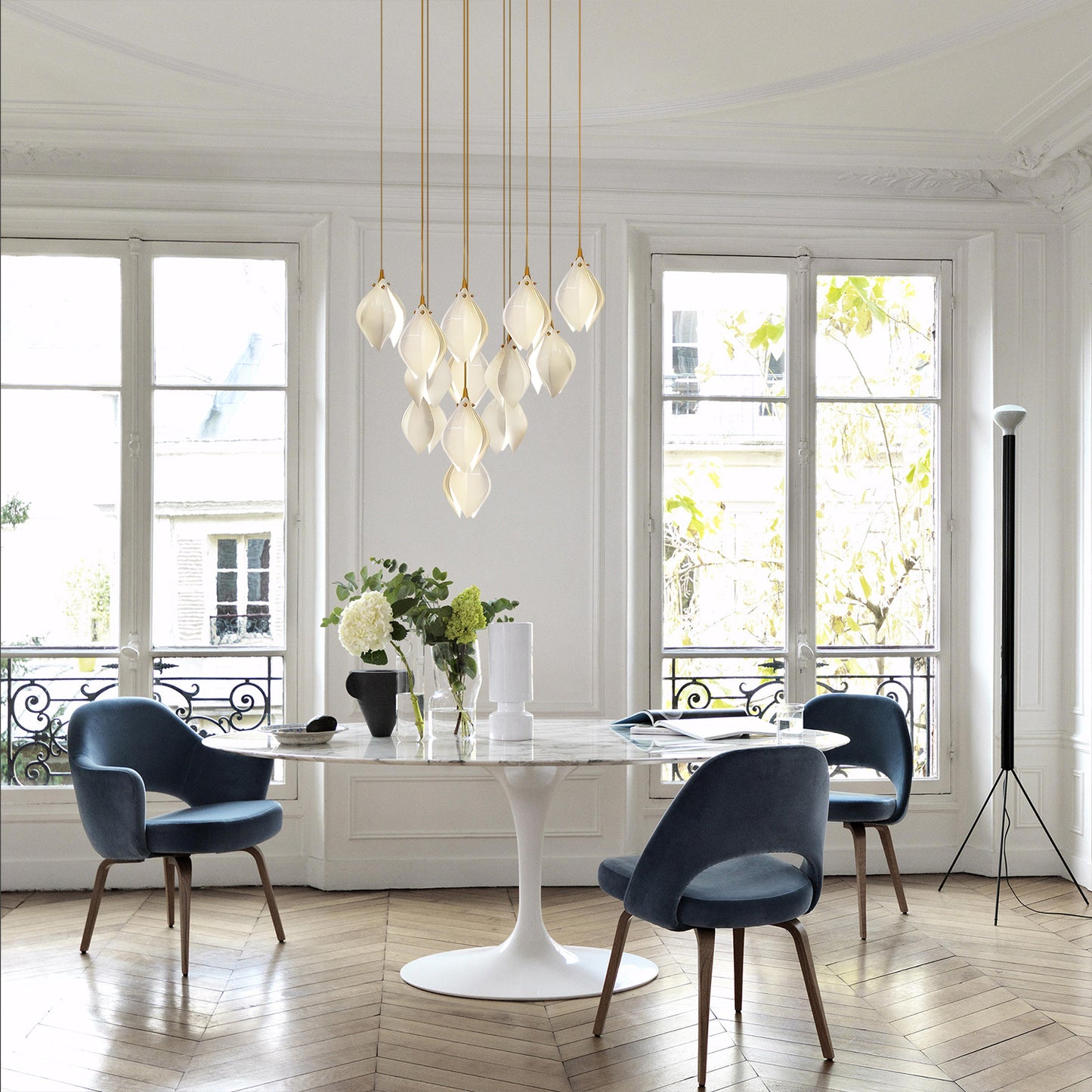 Ceramic Bloom Chandelier