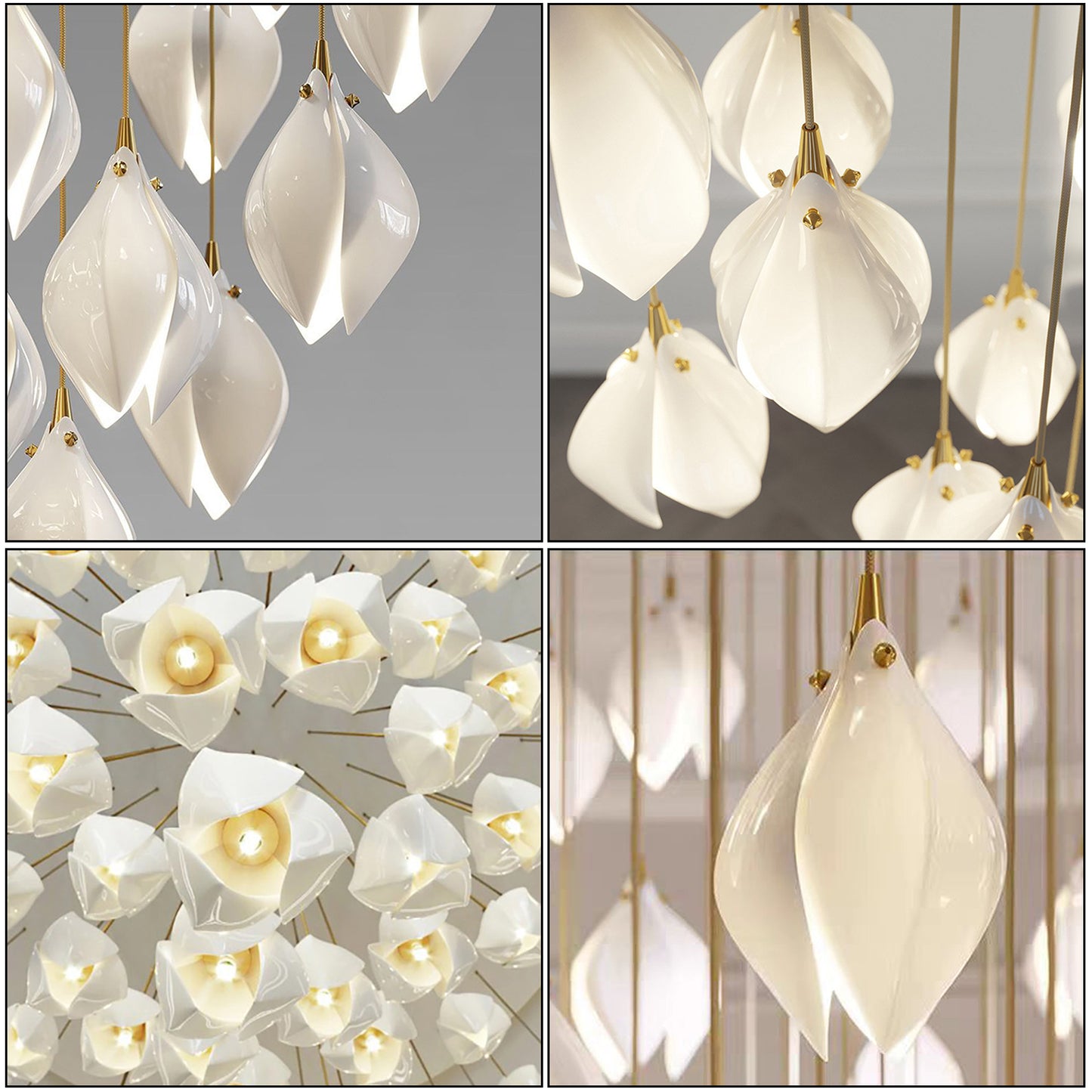 Ceramic Bloom Chandelier
