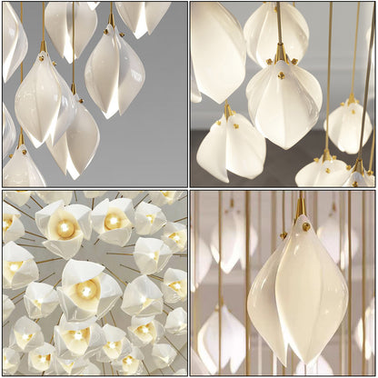 Ceramic Bloom Chandelier