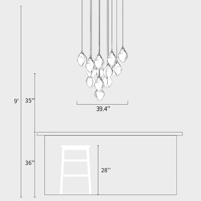 Ceramic Bloom Chandelier