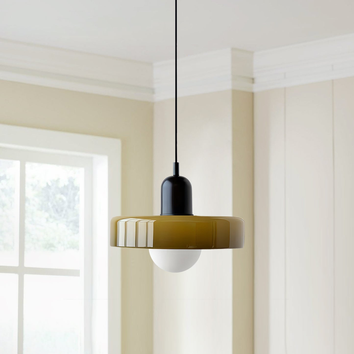 Ceramic Disc Pendant Lamp