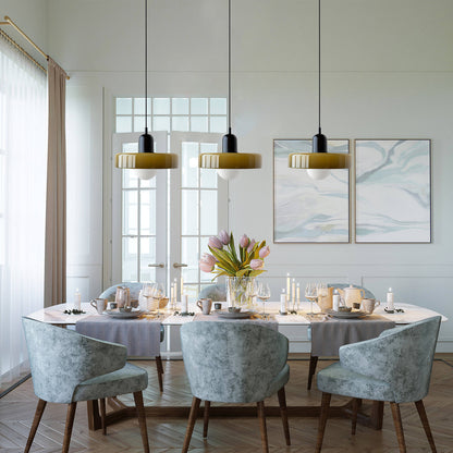 Ceramic Disc Pendant Lamp