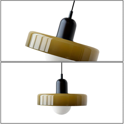 Ceramic Disc Pendant Lamp