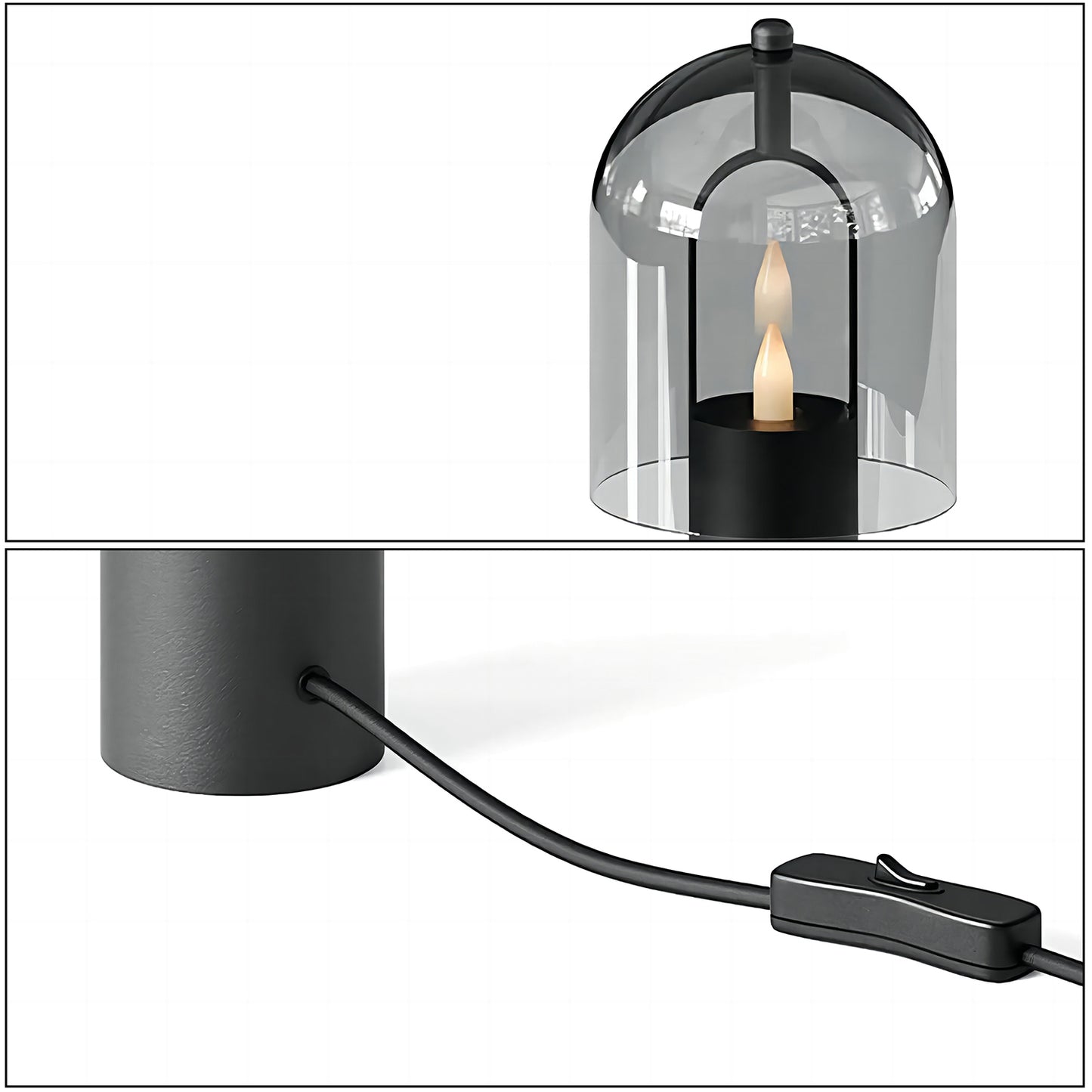 Clarine Curved Table Lamp