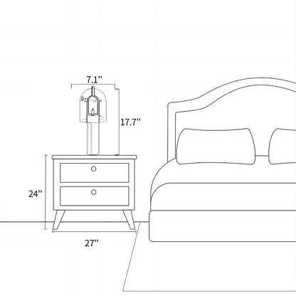Clarine Curved Table Lamp