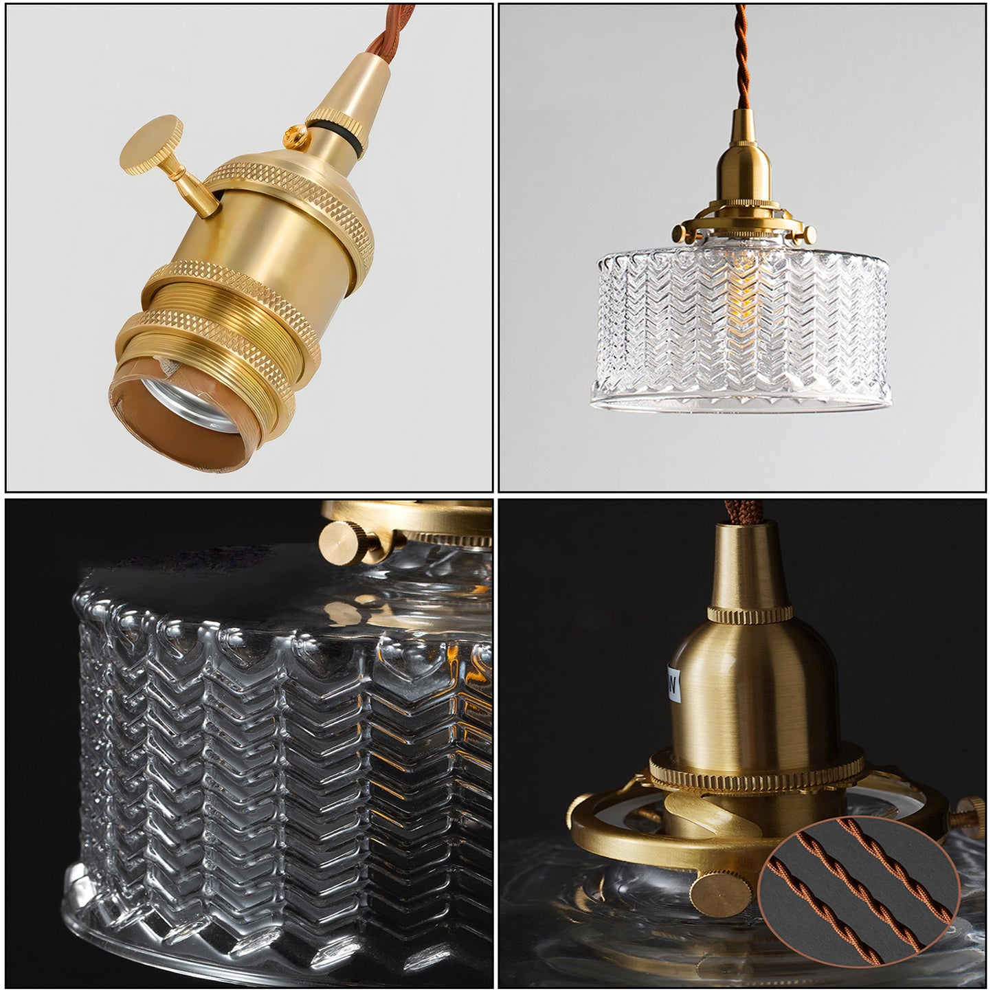 Clear Glass Pendant Lamp