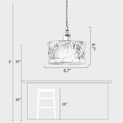 Clear Glass Pendant Lamp