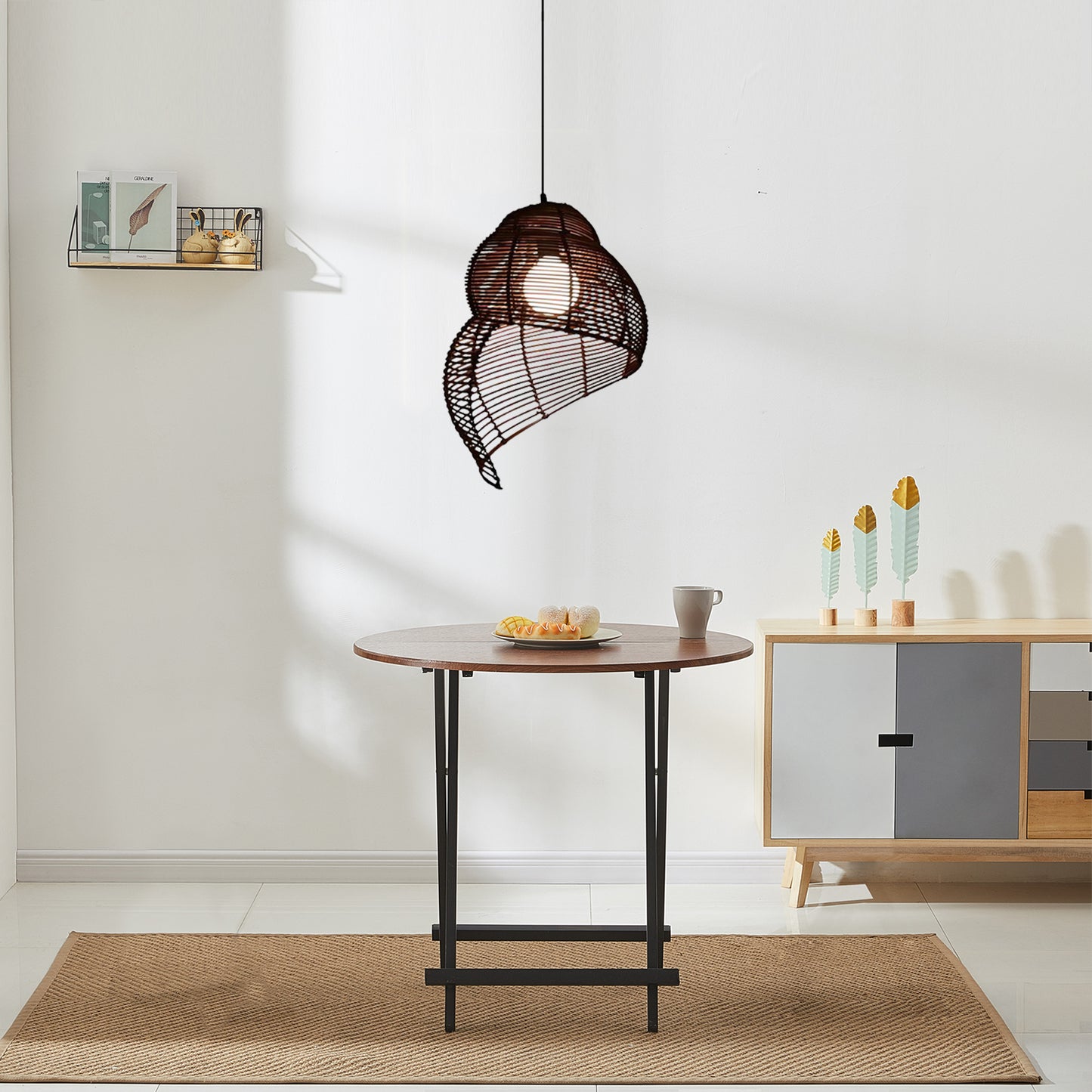 Conch Woven Pendant Lamp