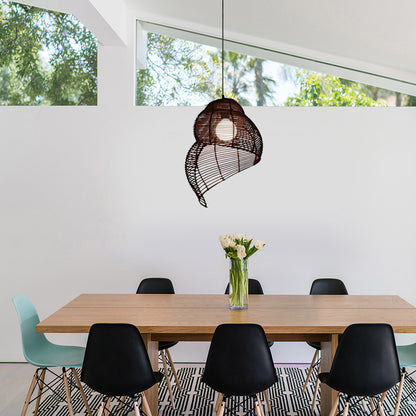 Conch Woven Pendant Lamp
