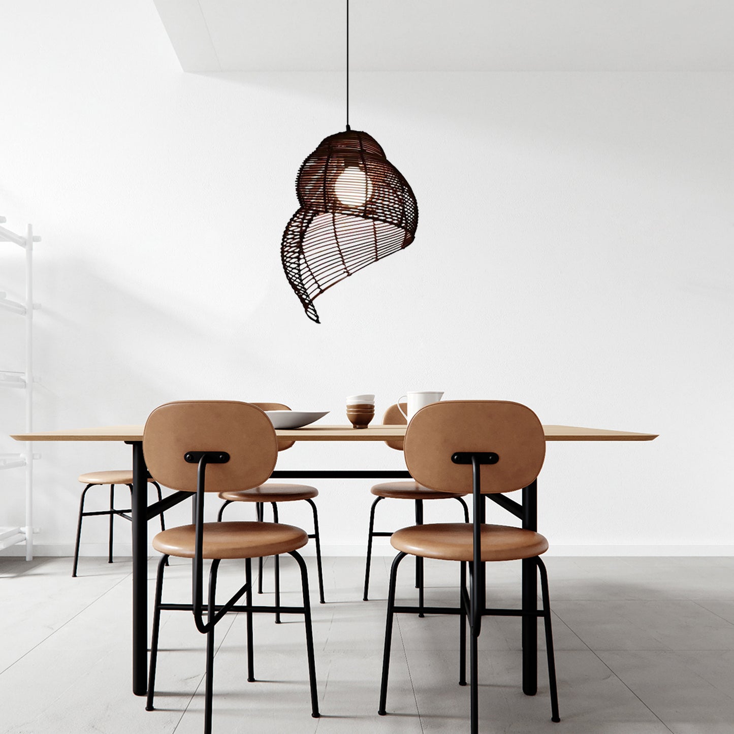 Conch Woven Pendant Lamp