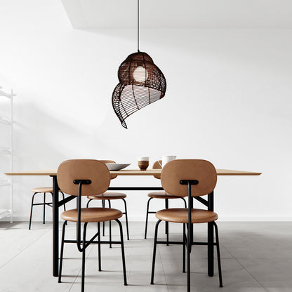 Conch Woven Pendant Lamp