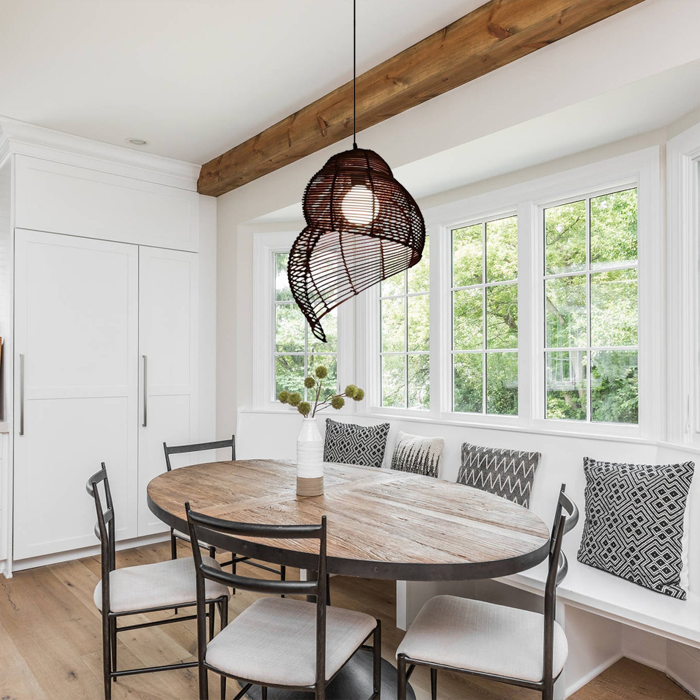 Conch Woven Pendant Lamp