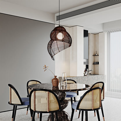 Conch Woven Pendant Lamp