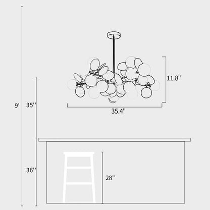 Creative Glass Chandelier