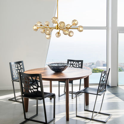 Crystal Ball Cluster Chandelier