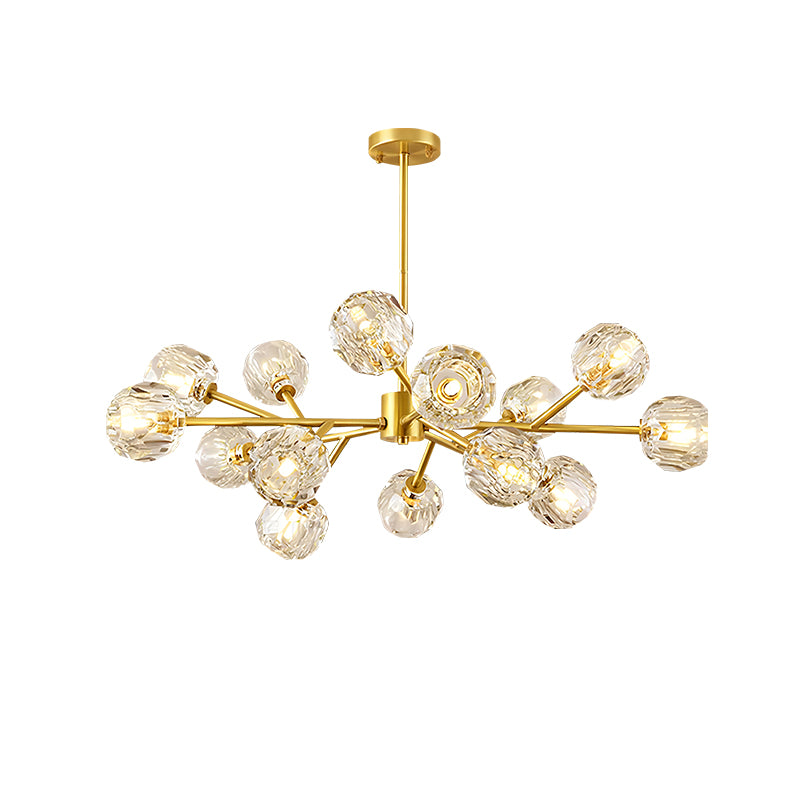 Crystal Ball Cluster Chandelier