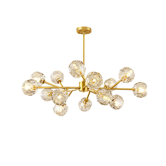 Crystal Ball Cluster Chandelier