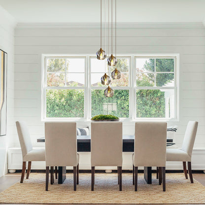 Crystal Ball Round Cluster Chandelier