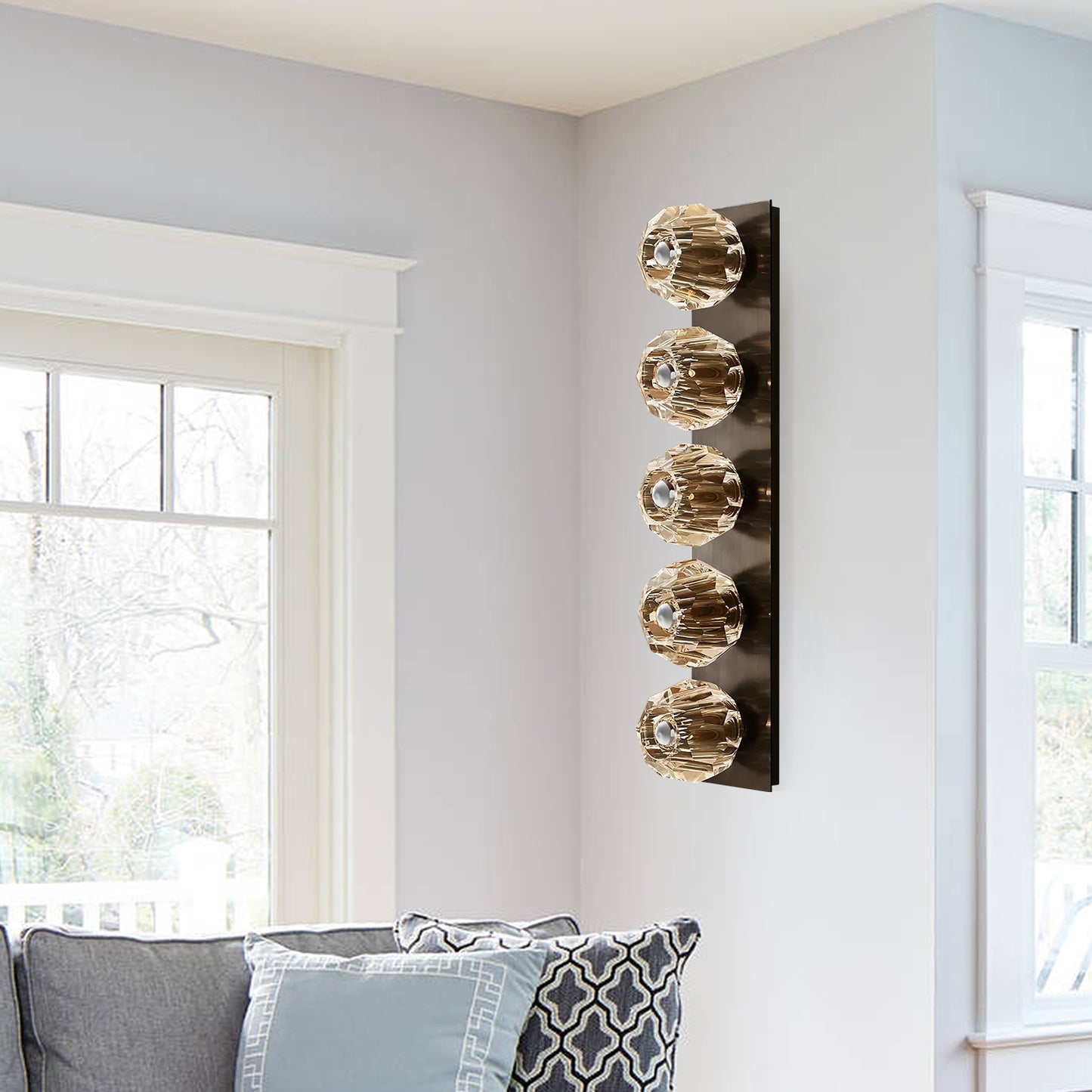 Crystal Ball Wall Sconce