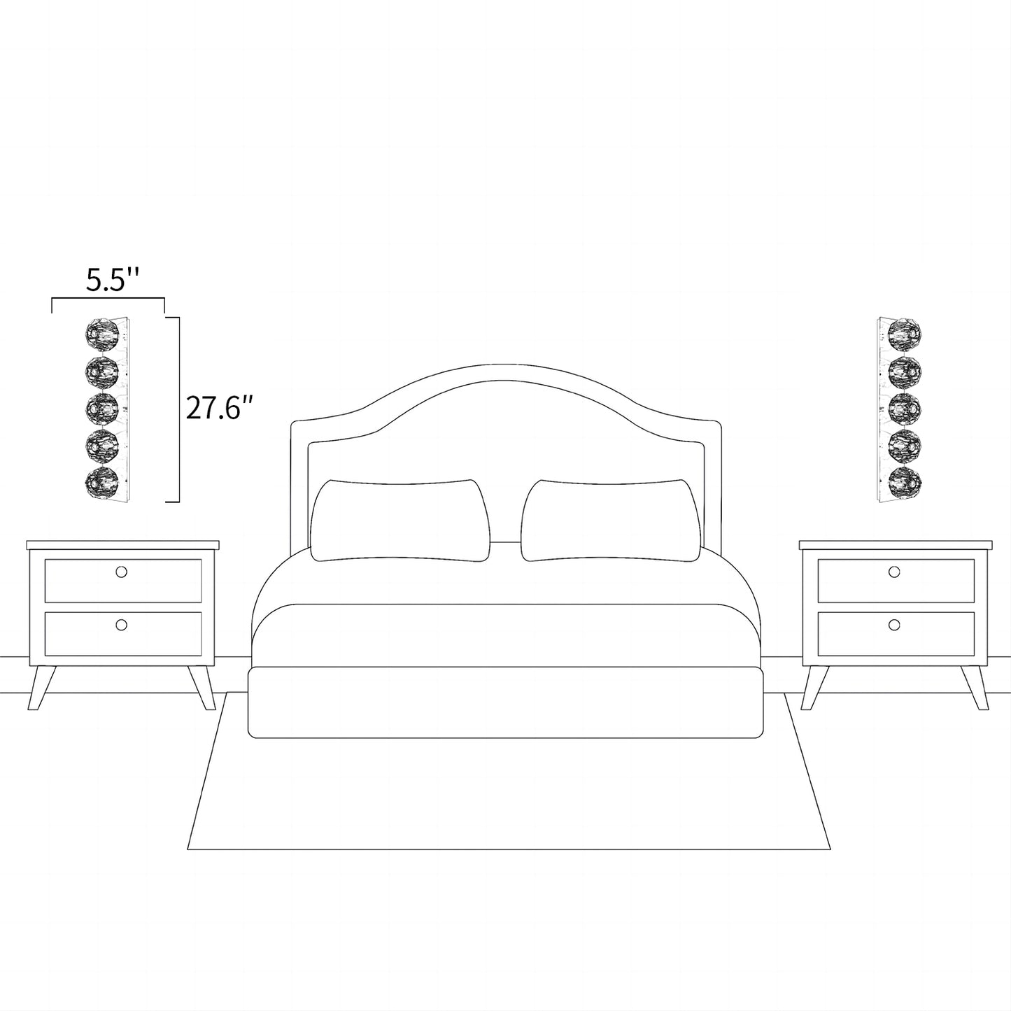 Crystal Ball Wall Sconce