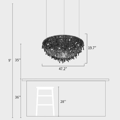 Crystal Dome Ambient Chandelier
