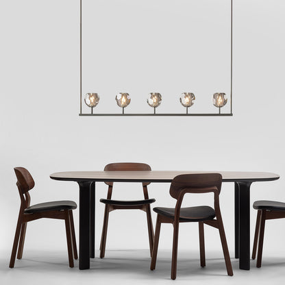 Crystal Glass Linear Chandelier