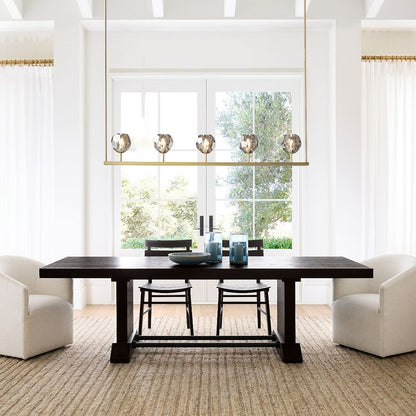 Crystal Glass Linear Chandelier