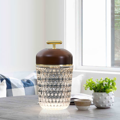 Crystal Pine Cone Table Lamp